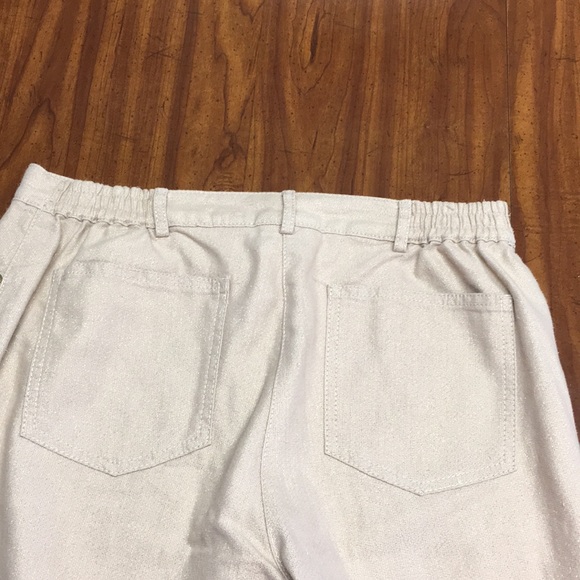 Ruby Rd glitter jeans & metallic gold sweater - Picture 6 of 8